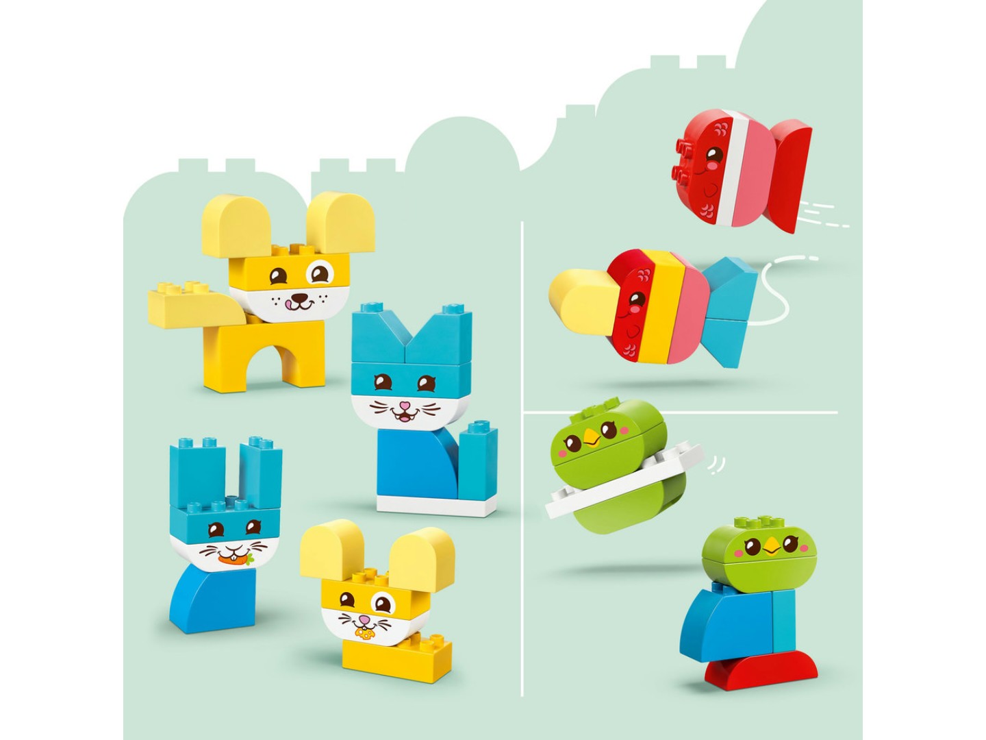 Конструктор LEGO DUPLO My First Чарівні творчі домашні улюбленці 3 в 1 (10477) — фото 8