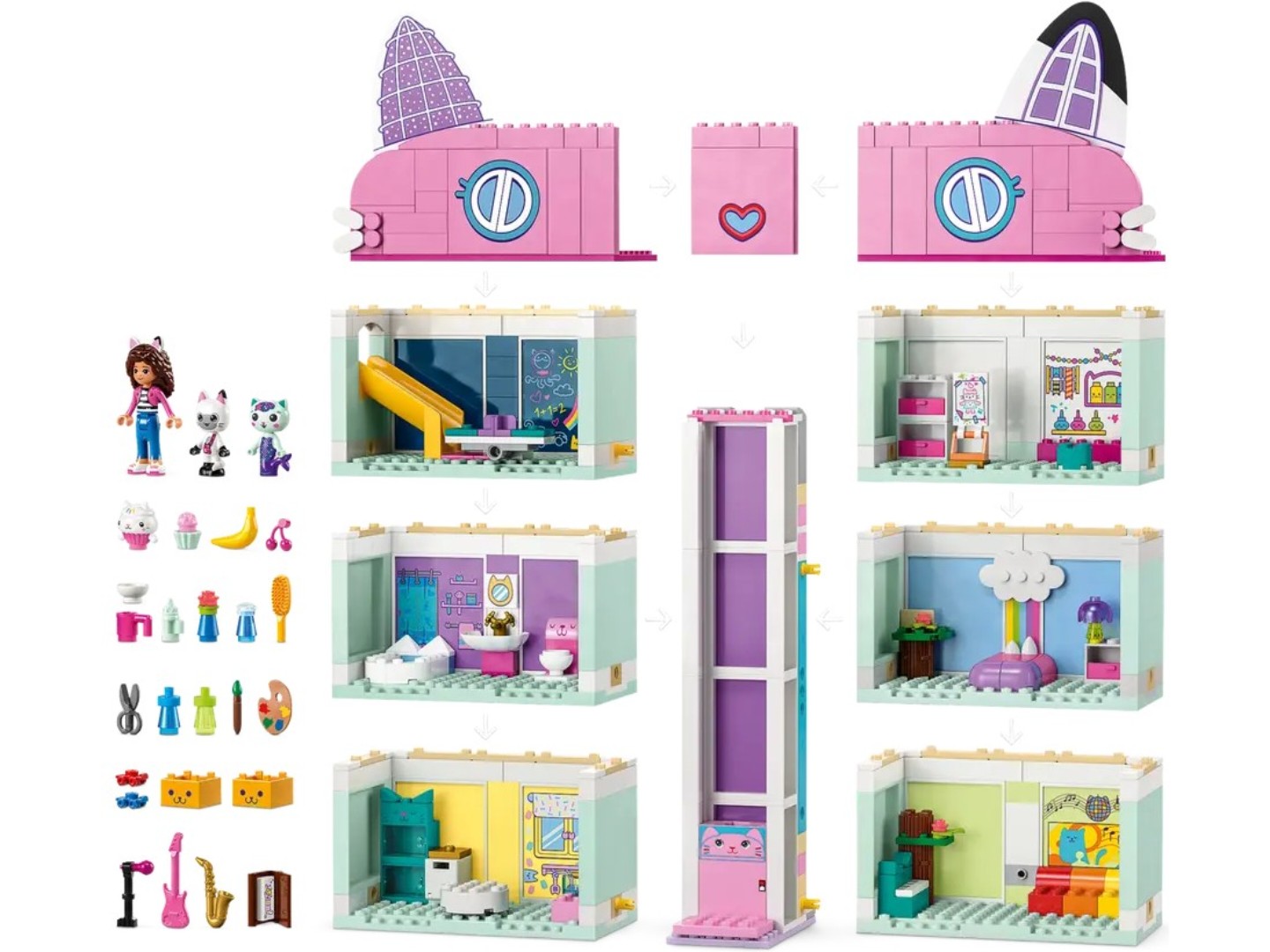 Конструктор LEGO Gabby's Dollhouse Ляльковий будиночок Ґаббі (10788) — фото 10