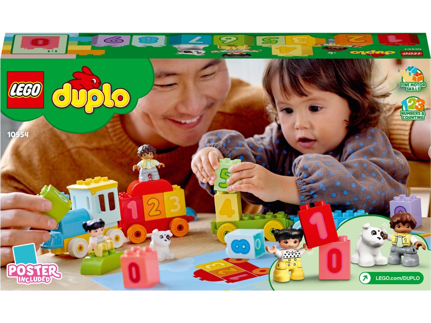 Конструктор LEGO DUPLO My First Потяг із цифрами – вчимося рахувати (10954) — фото 16