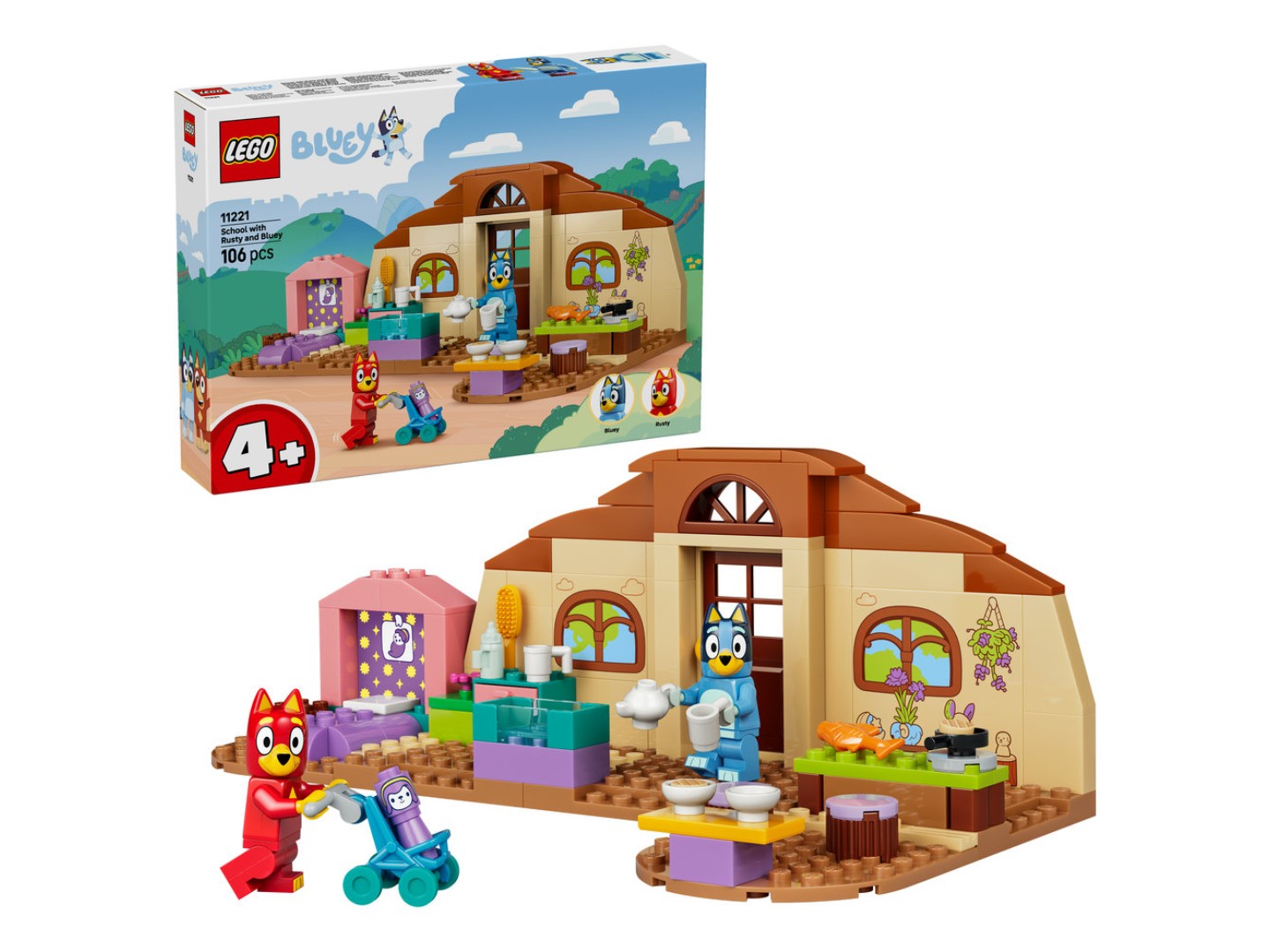 Конструктор LEGO Bluey Школа з Расті та Блуї (11221) — фото 1