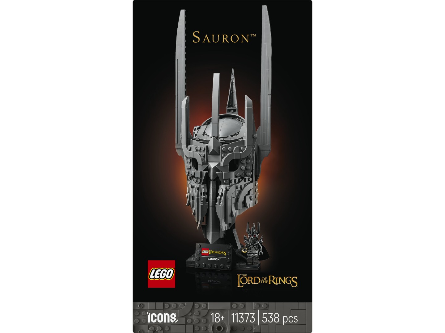Конструктор LEGO Icons Володар перснів: шолом Саурона (11373) — фото 11