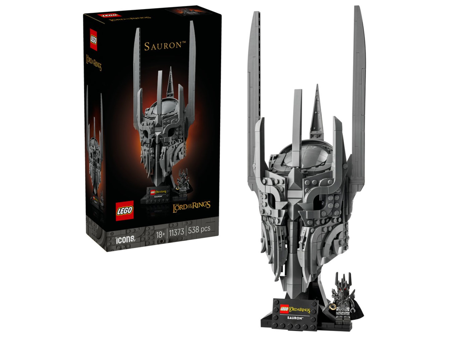 Конструктор LEGO Icons Володар перснів: шолом Саурона (11373) — фото 1