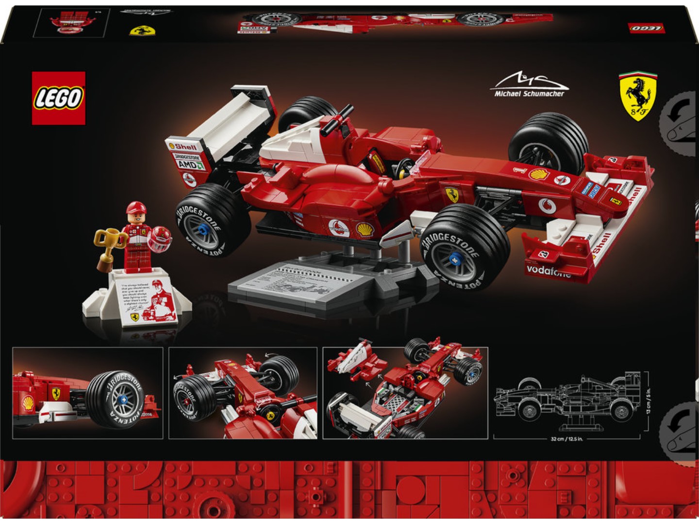 Конструктор LEGO Icons Ferrari F2004 та Michael Schumacher (11375) — фото 2
