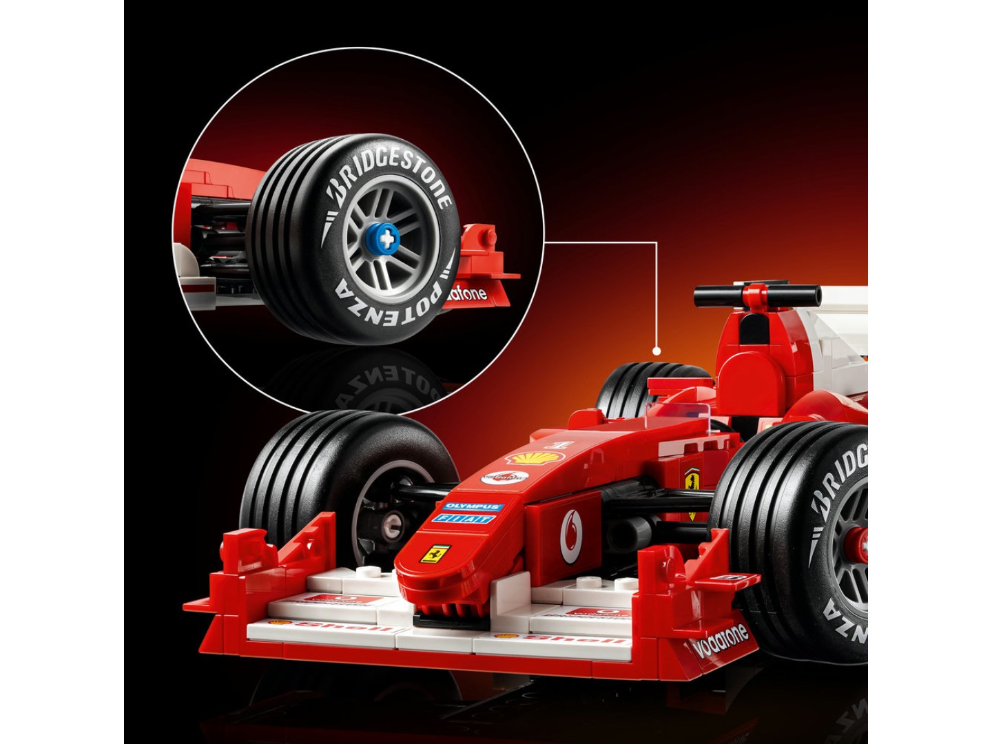 Конструктор LEGO Icons Ferrari F2004 та Michael Schumacher (11375) — фото 8