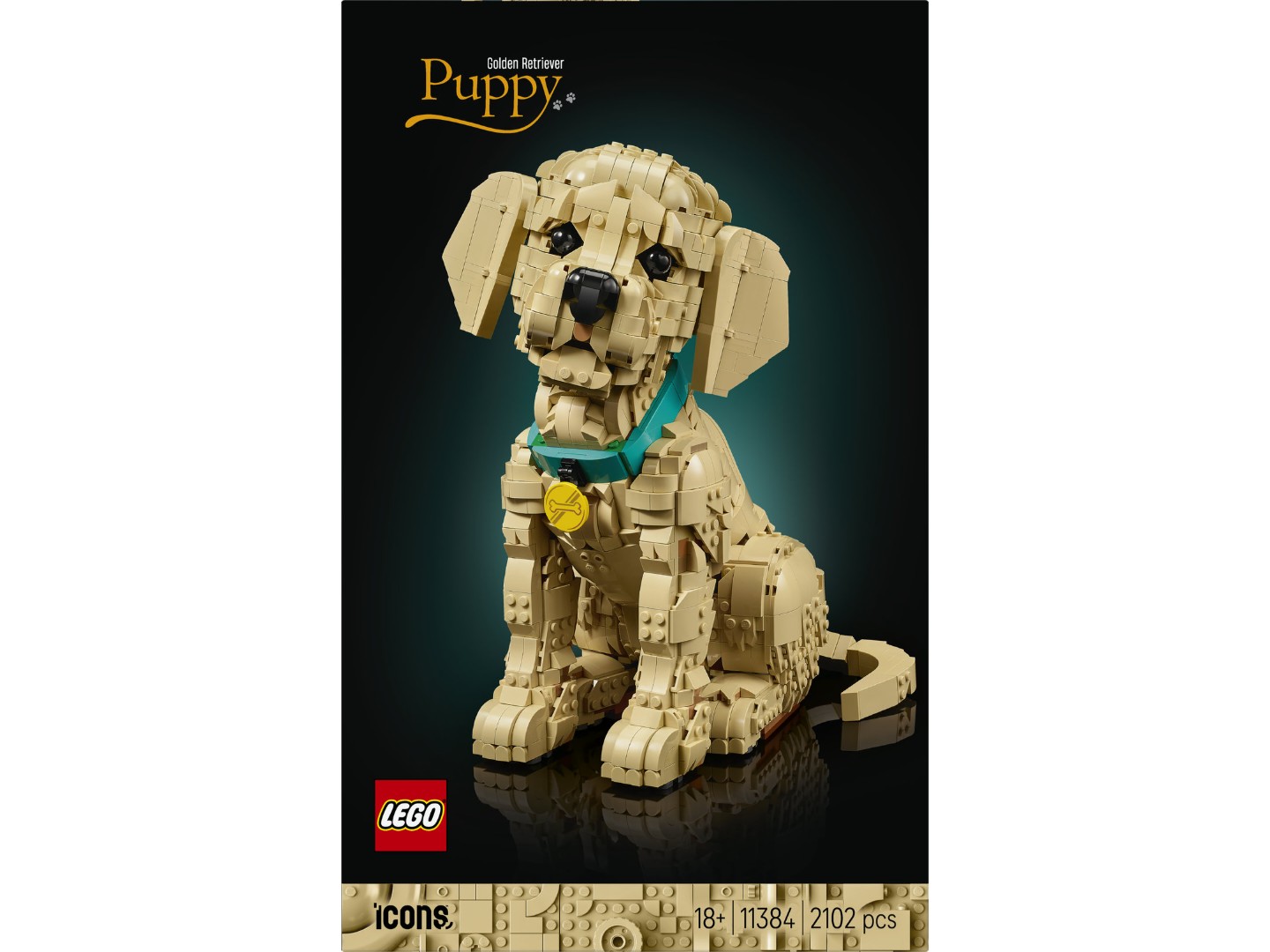 Конструктор LEGO Icons Цуценя золотистого ретривера (11384) — фото 12
