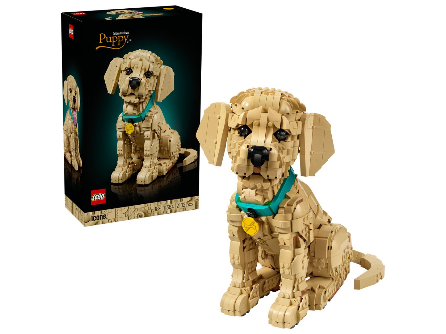 Конструктор LEGO Icons Цуценя золотистого ретривера (11384) — фото 1