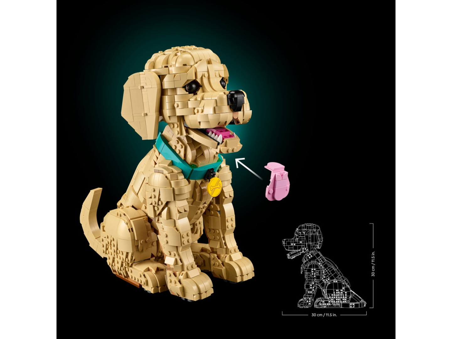 Конструктор LEGO Icons Цуценя золотистого ретривера (11384) — фото 7