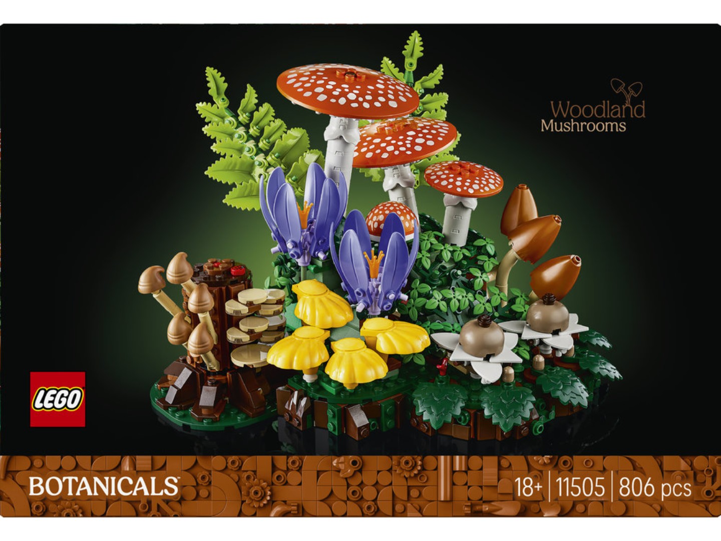 Конструктор LEGO Botanicals Лісові гриби (11505) — фото 12