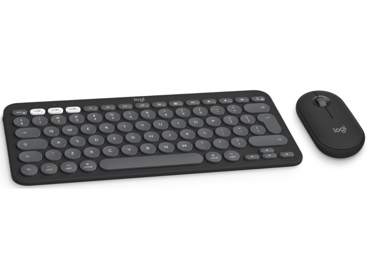 Клавіатура + миша бездротова Logitech Pebble 2 Combo for Mac Graphite Bluetooth (920-012244)