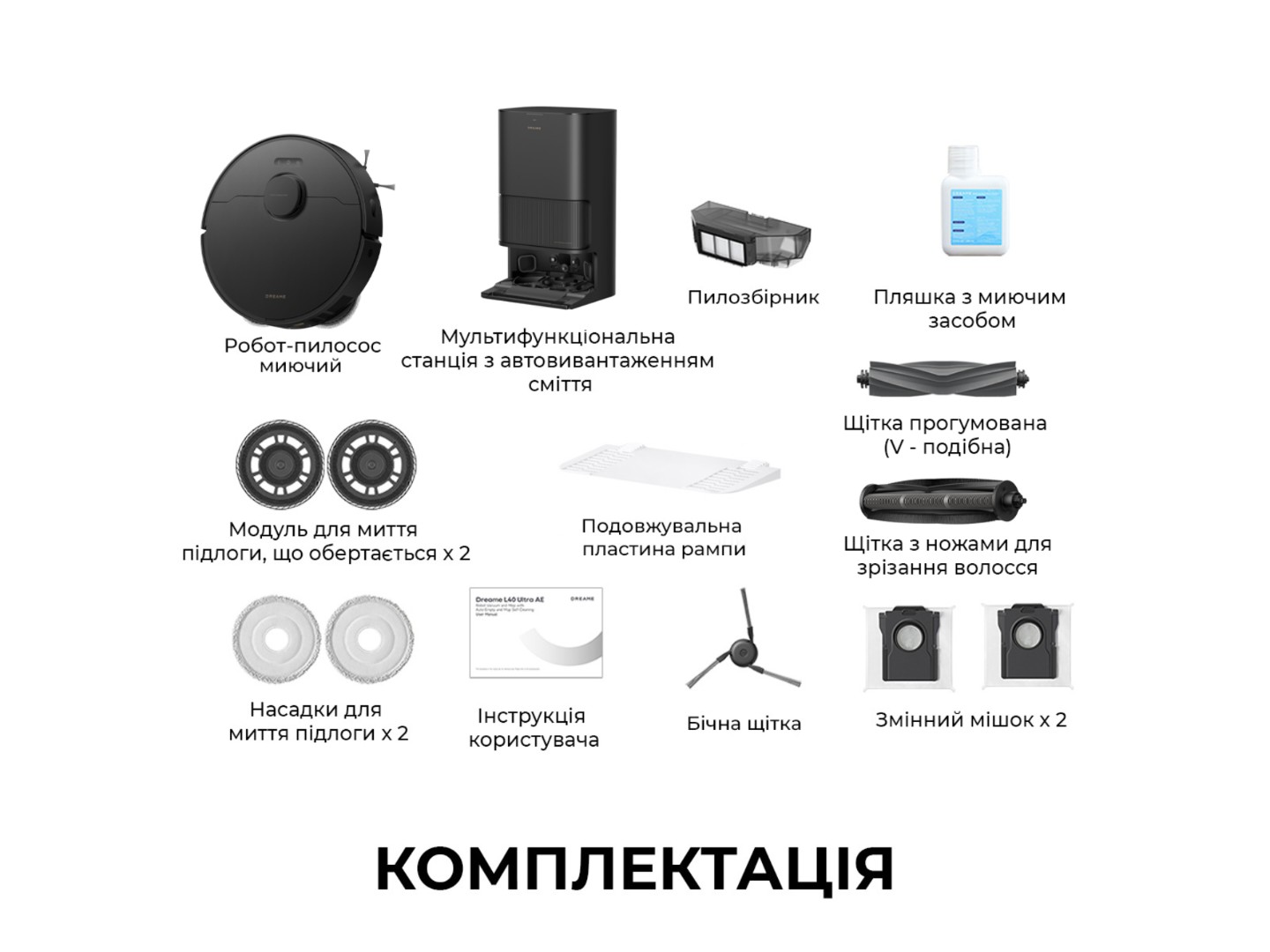 Робот-пилосос миючий Dreame Bot L40 Ultra CE Black (RLD52SE-Bl) — фото 12