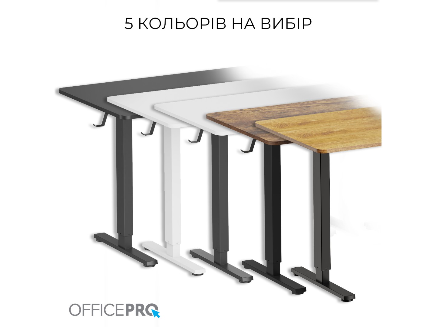 Стіл комп'ютерний OfficePro ODE1470B Black — фото 11