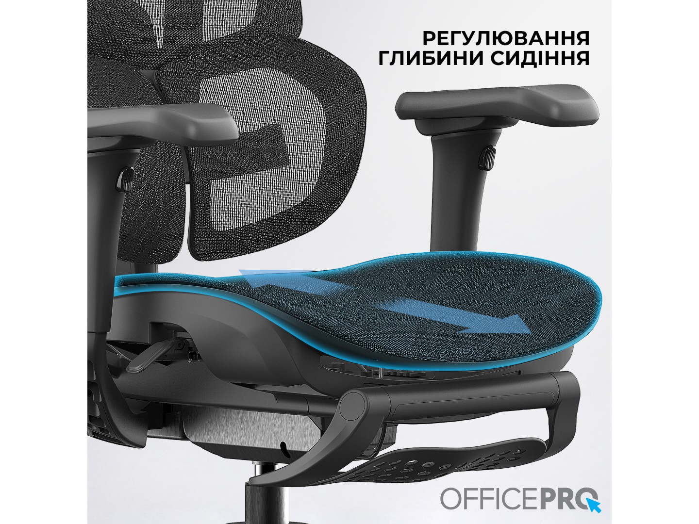 Крісло офісне OfficePro Elite Black (OC950B) — фото 14