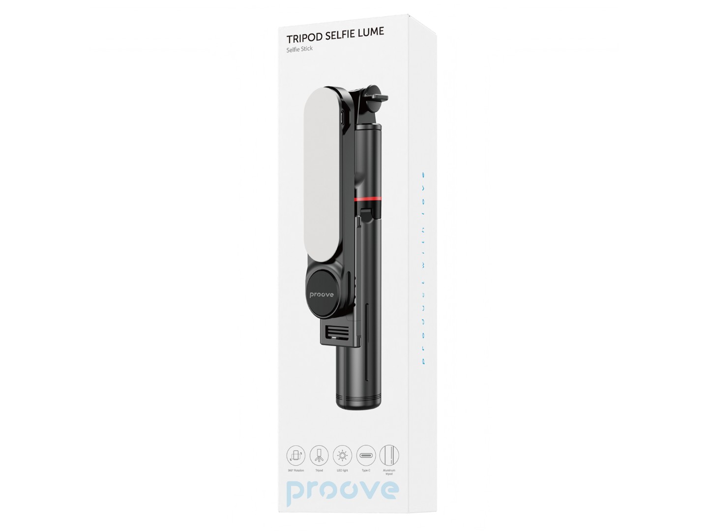 Трипод для селфі Proove Selfie Lume black — фото 14