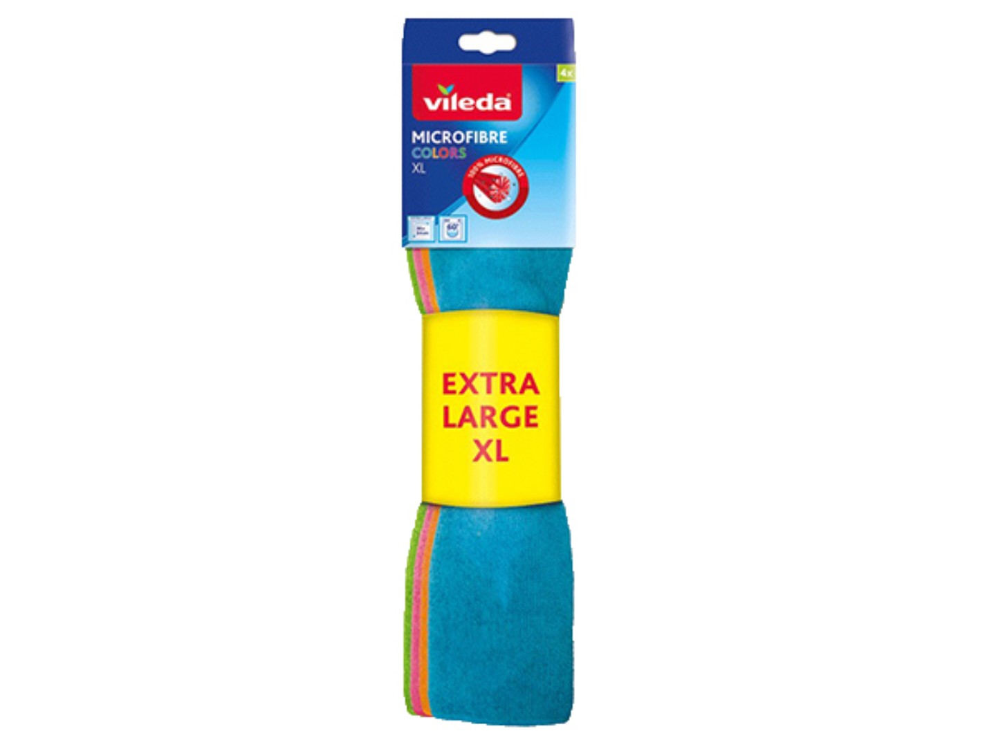 Серветка побутова Vileda Colors XL 4 шт. (4023103147232)