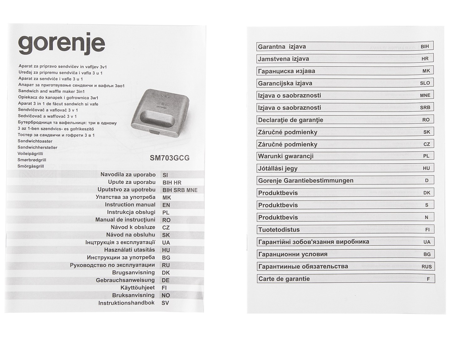 Бутербродниця Gorenje SM 703 GCG — фото 14