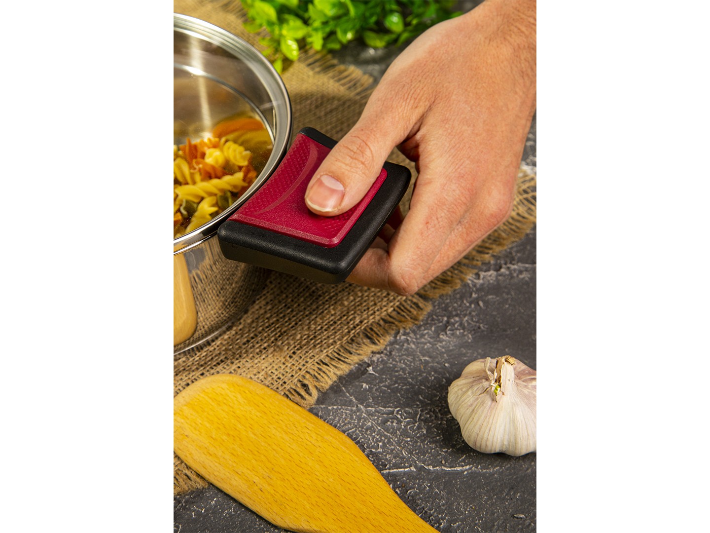 Набір посуду Tefal G723SA74 Cook & Clip 10 пр каструлі 22см (6,1 л)/24 см (5,0 л)/20 см (2,9 л)/18 см (2,0 л), ковш16 см (1,5 л) — фото 7