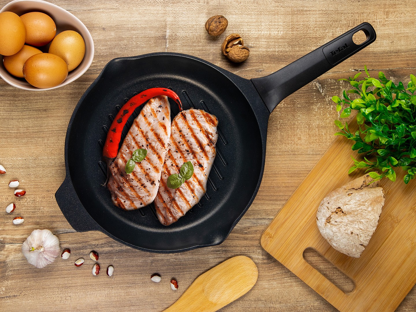 Сковорода гриль Tefal E2324074 Delicio 26 см Гриль — фото 4