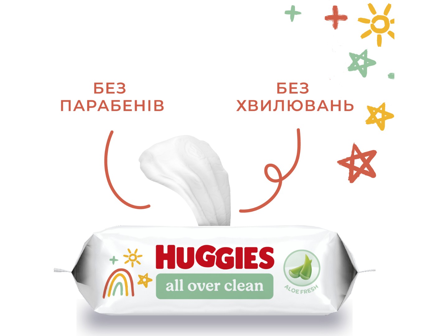 Серветки вологі для дітей Huggies All Over Clean, 56 шт. — фото 7
