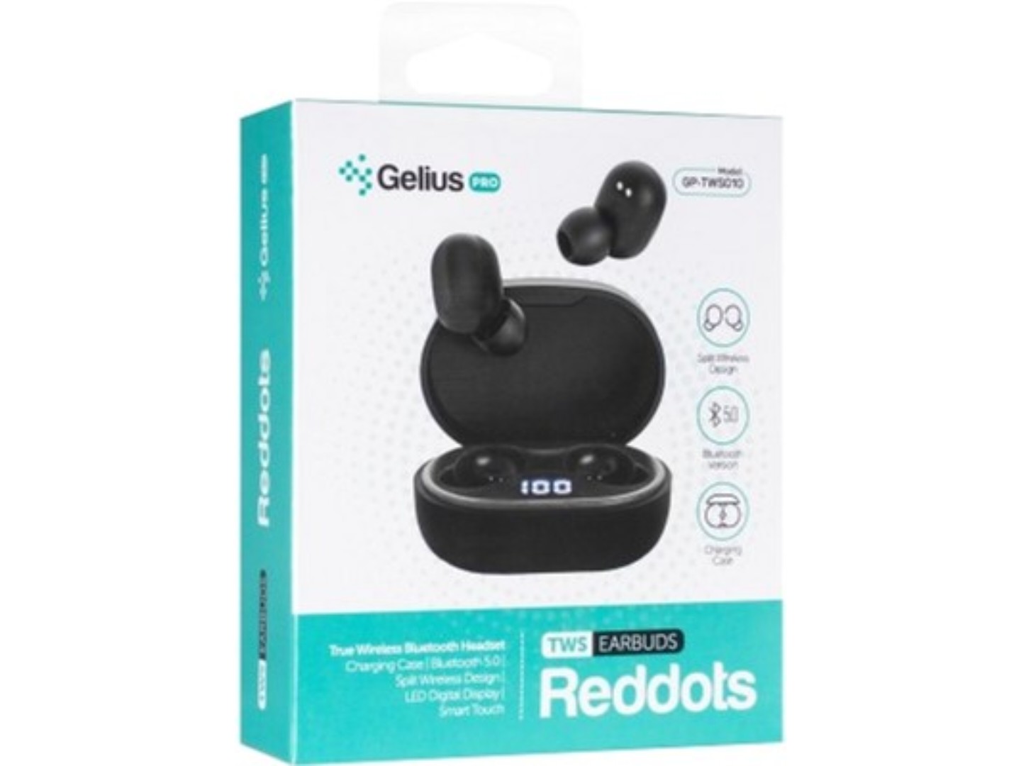 Навушники вкладиші бездротові TWS Gelius Pro Reddots TWS Earbuds GP-TWS010 Black (00000082297) — фото 10