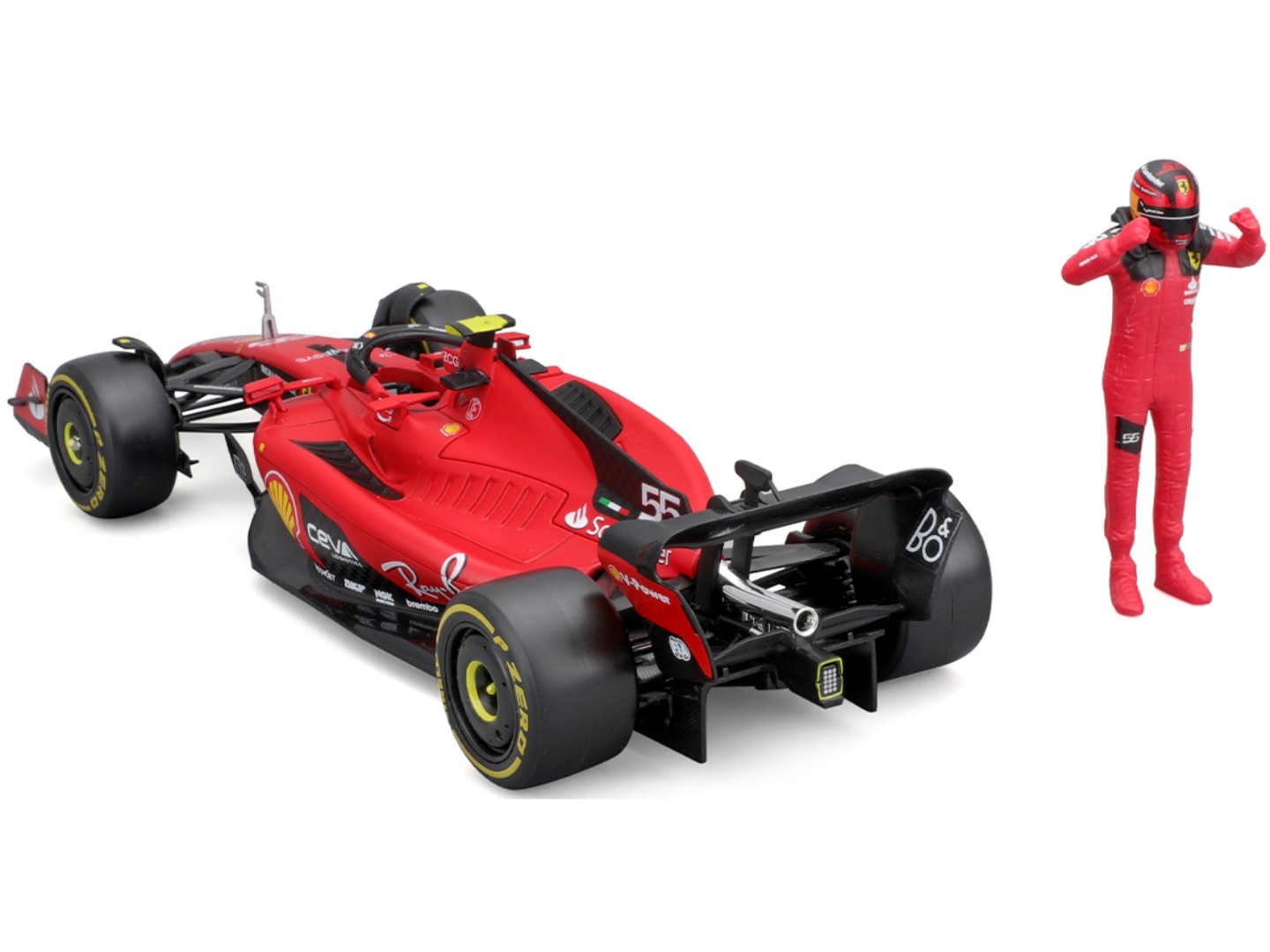 Колекційна машинка 1:24 Bburago з фігуркою - FERRARI SF-23 1:24 (18-26809) — фото 5
