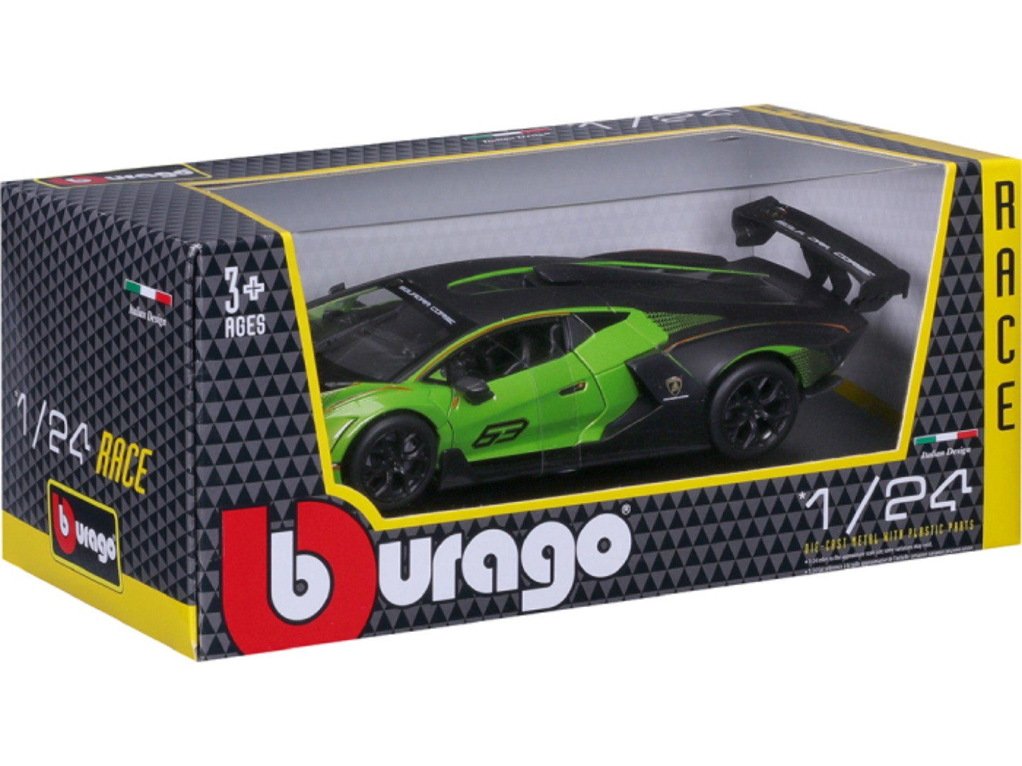 Колекційна машинка 1:24 Bburago LAMBORGHINI ESSENZA SCV12 (1:24) (18-28017) — фото 9
