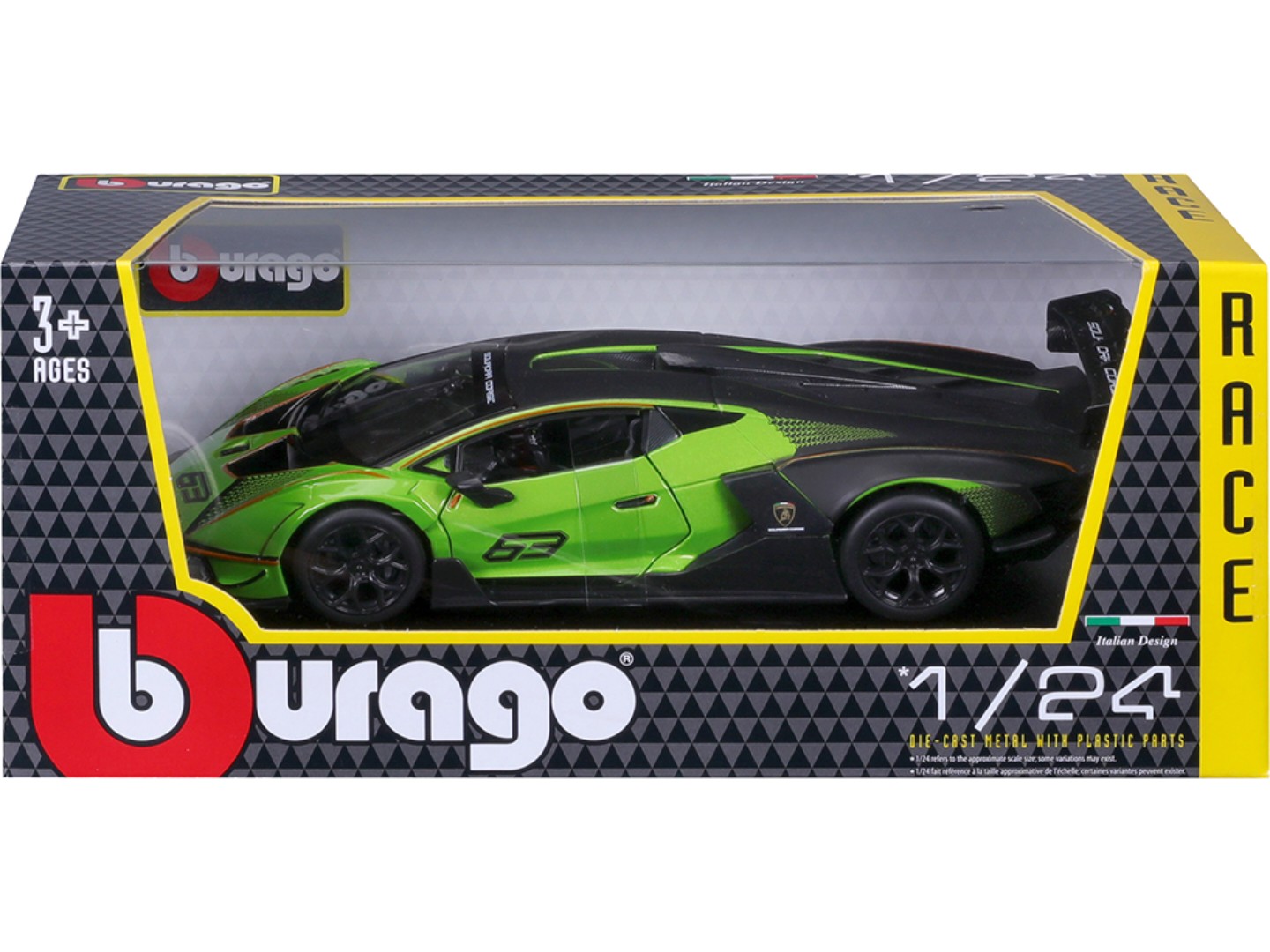 Колекційна машинка 1:24 Bburago LAMBORGHINI ESSENZA SCV12 (1:24) (18-28017) — фото 10