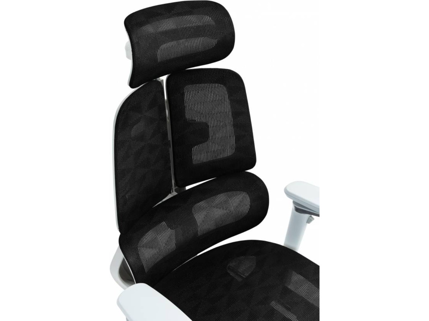 Крісло офісне GT Racer B-2450 White/Black — фото 10