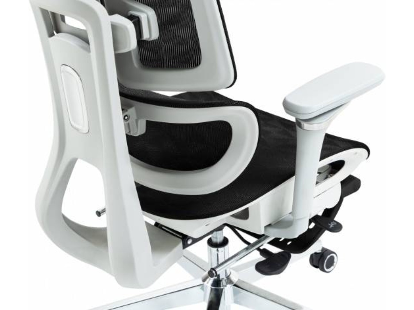 Крісло офісне GT Racer B-2450 White/Black — фото 11