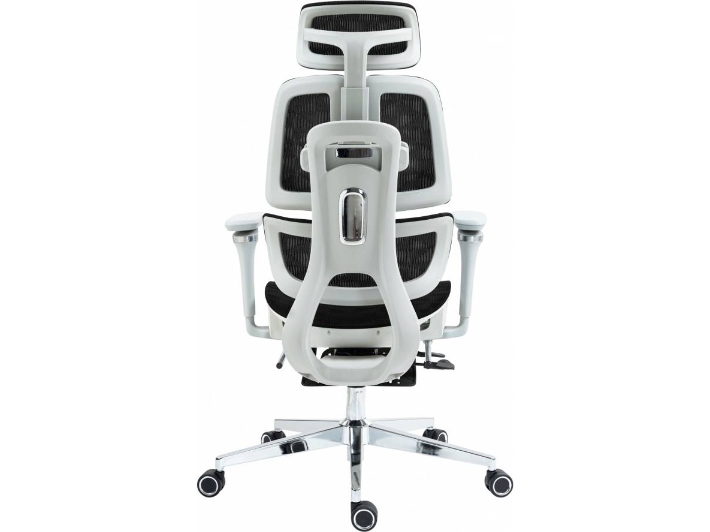 Крісло офісне GT Racer B-2450 White/Black — фото 3