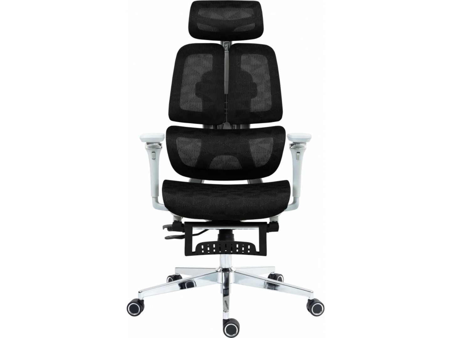 Крісло офісне GT Racer B-2450 White/Black — фото 2