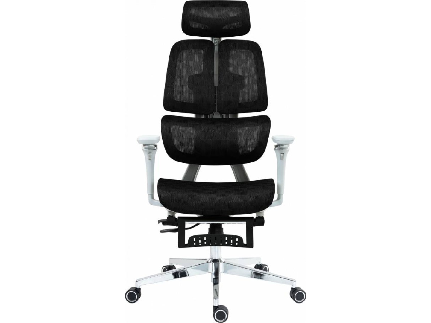 Крісло офісне GT Racer B-2450 White/Black — фото 6