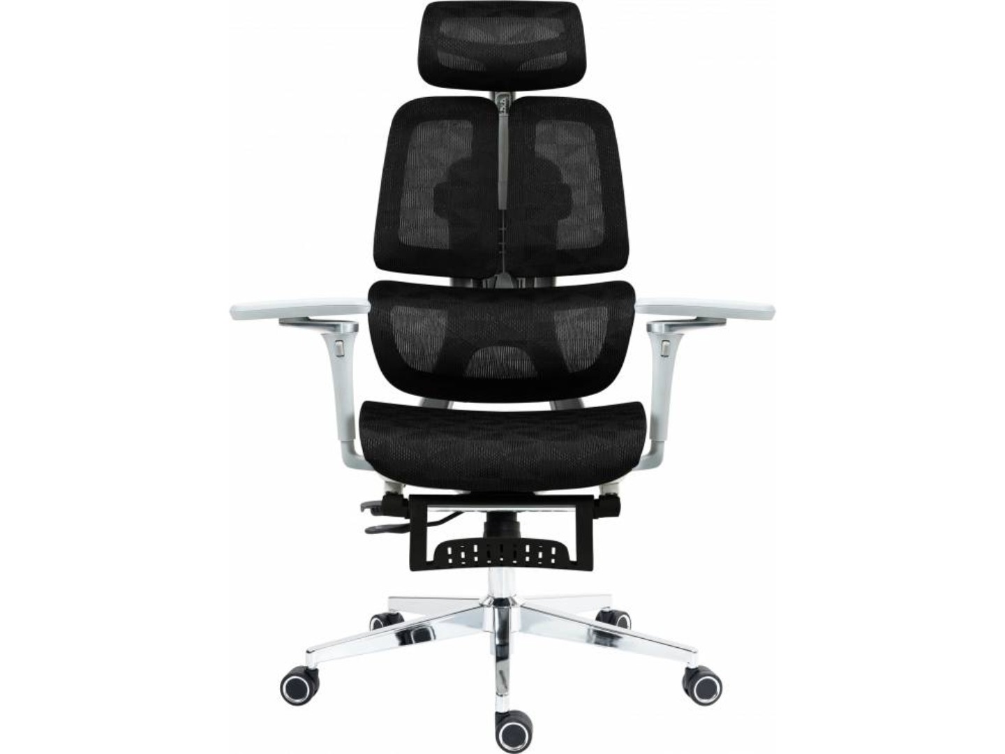 Крісло офісне GT Racer B-2450 White/Black — фото 4