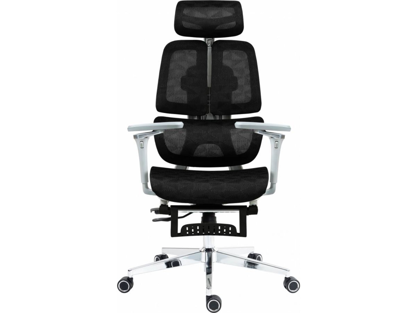 Крісло офісне GT Racer B-2450 White/Black — фото 9