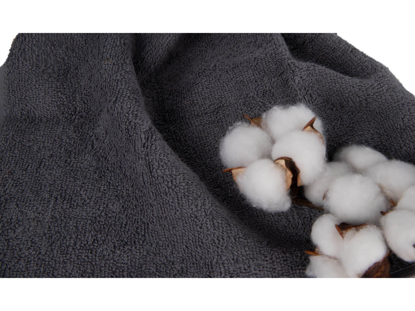 Рушник для рук GM Textile махровий сірий 30x50 — фото 5