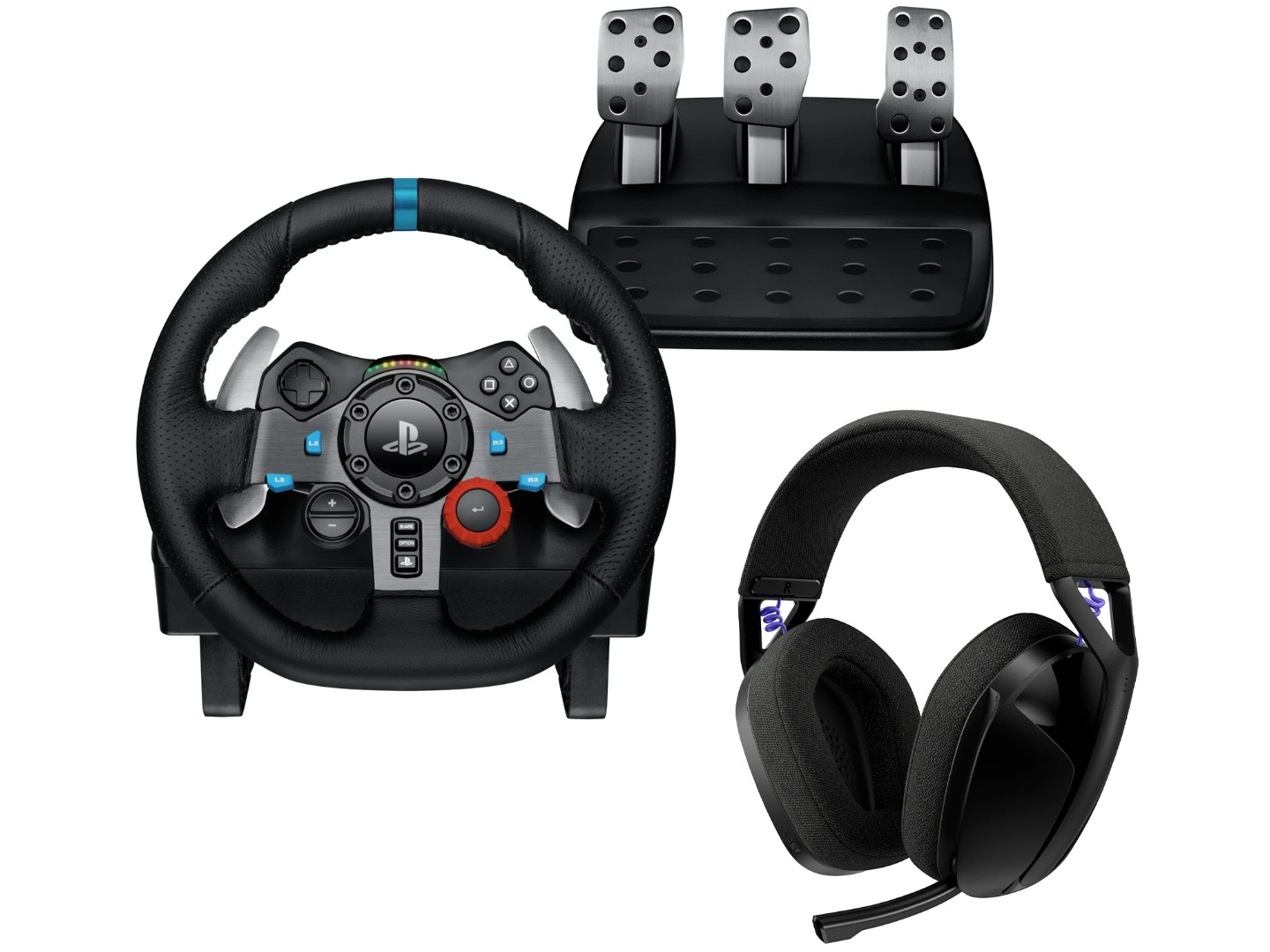 Кермо Logitech G29 Racing Wheel and Pedals for PS4/PS5 and PC + G321 Black (L991-000585)