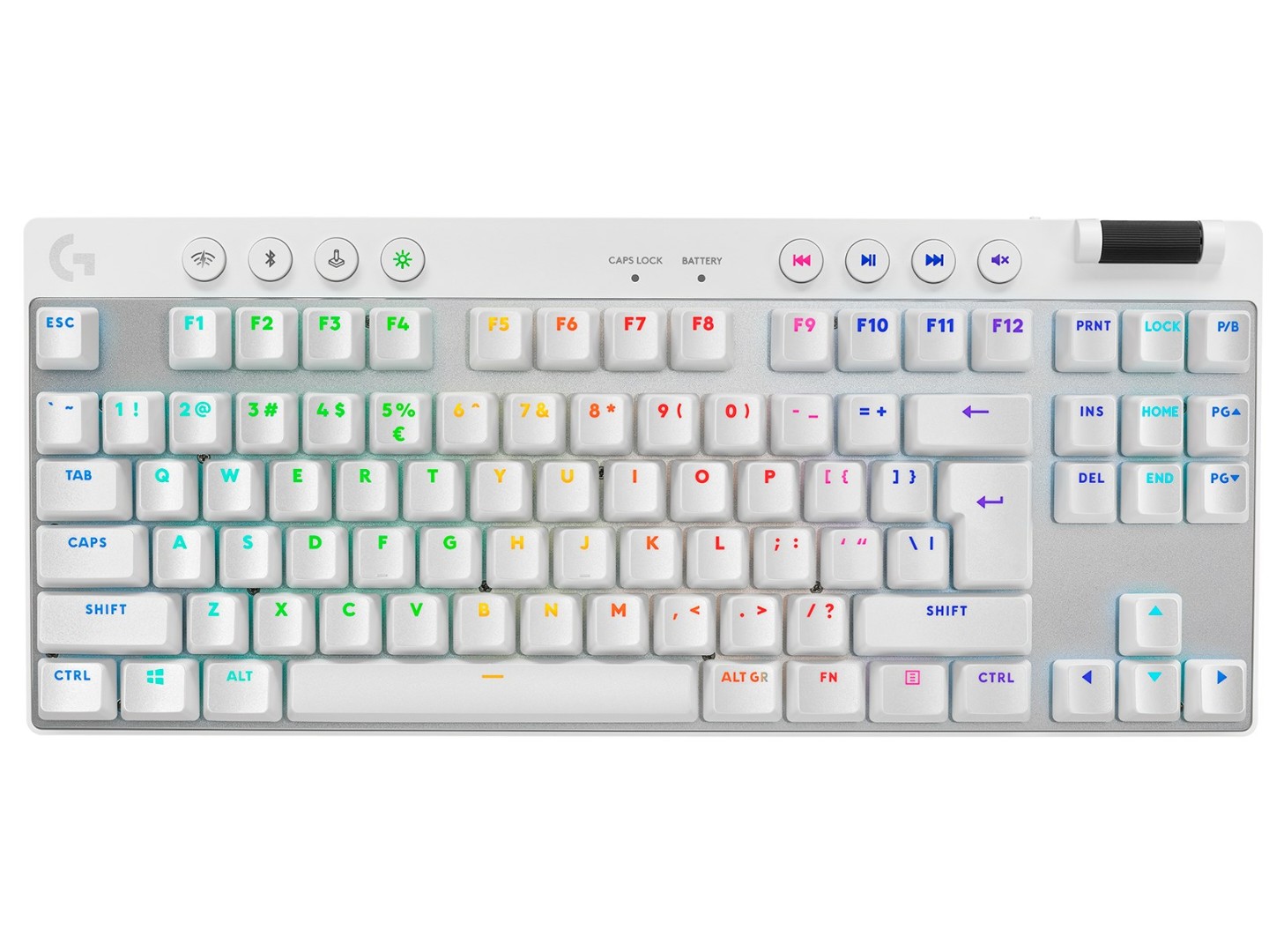Клавіатура бездротова ігрова Logitech G Pro X TKL LightSpeed White (920-012148)