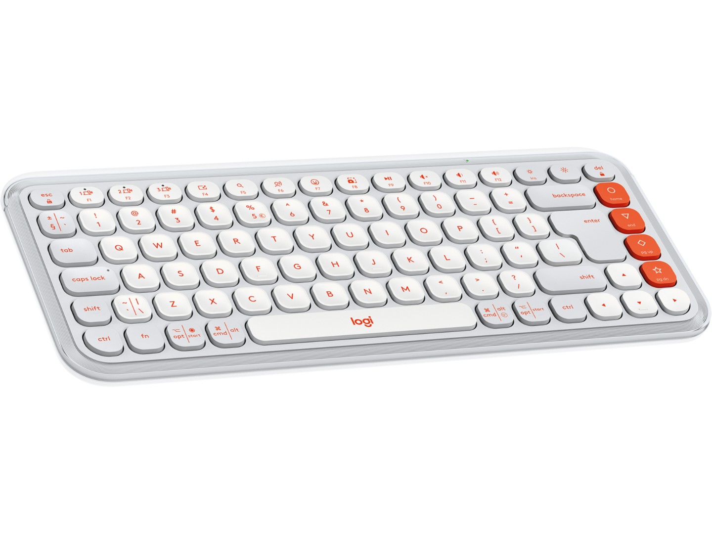 Клавіатура бездротова Logitech POP Icon Keys Off White (920-013072)
