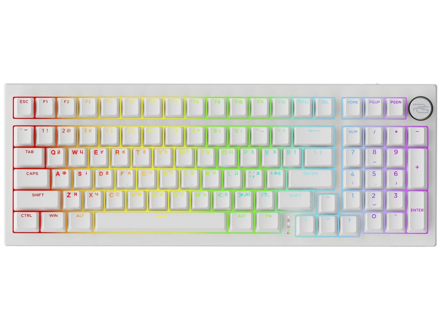 Клавіатура бездротова ігрова Proove Gaming Slicker Special Edition (Ukraine Layout) white (WKSLSE022402)