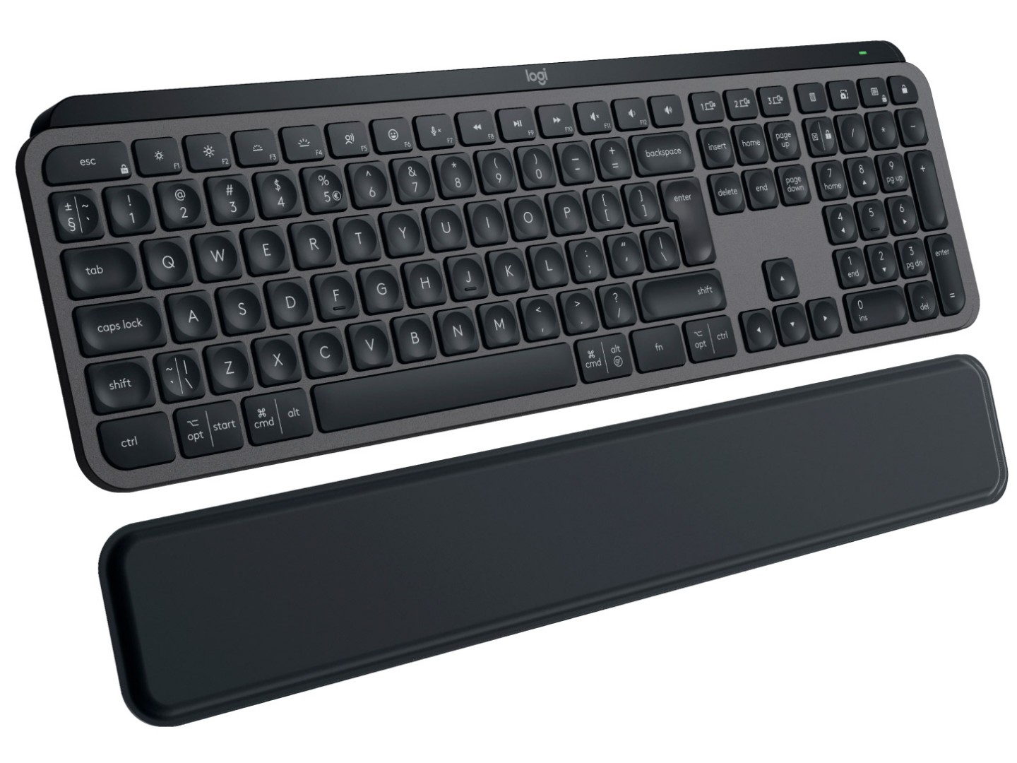 Клавіатура бездротова Logitech MX Keys S Plus Wireless Graphite (920-011589)