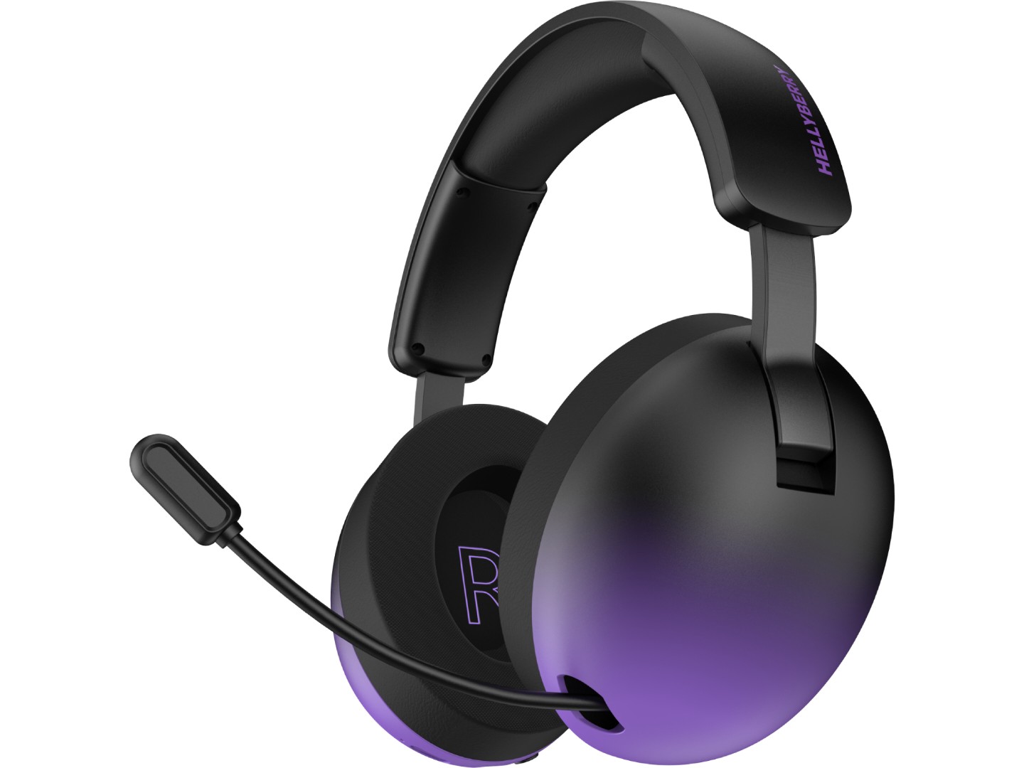 Гарнітура бездротова ігрова Hator Hellyberry HH30 PRO wireless (HH30_PRO_wireless_BV) black-violet gradient