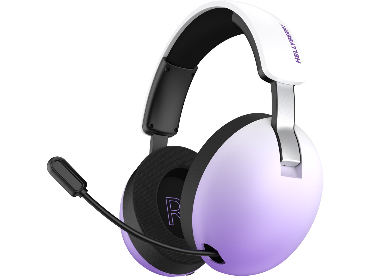 Гарнітура бездротова ігрова Hator Hellyberry HH30 PRO wireless (HH30_PRO_wireless_WV) white-violet gradient