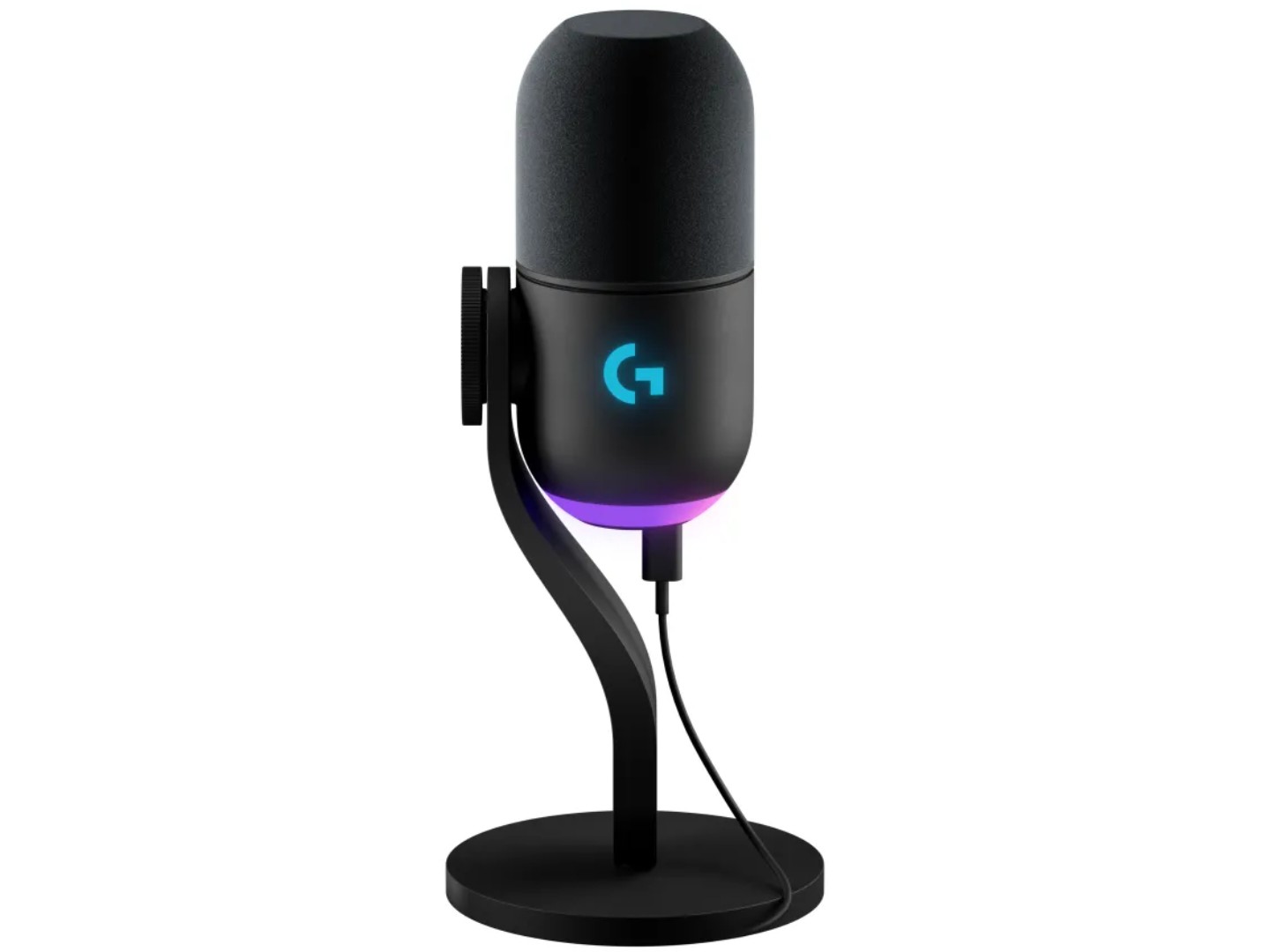 Мікрофон до комп'ютера дротовий Logitech G Yeti GX Dynamic RGB Gaming Mic with Lightsync Black (988-000569)