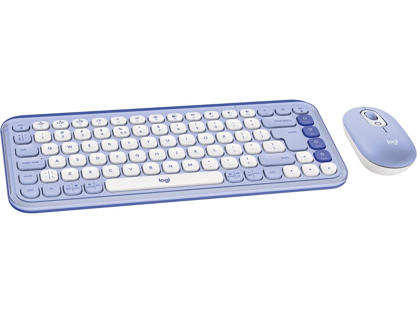 Клавіатура + миша бездротова Logitech POP Icon COMBO Lilac (920-013078)