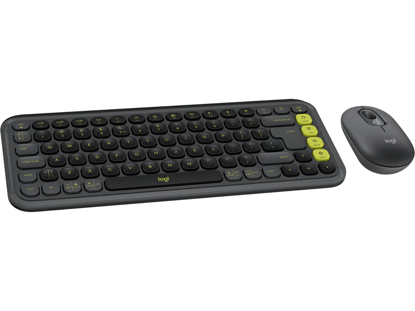 Клавіатура + миша бездротова Logitech POP Icon COMBO Graphite UKR (920-013156)