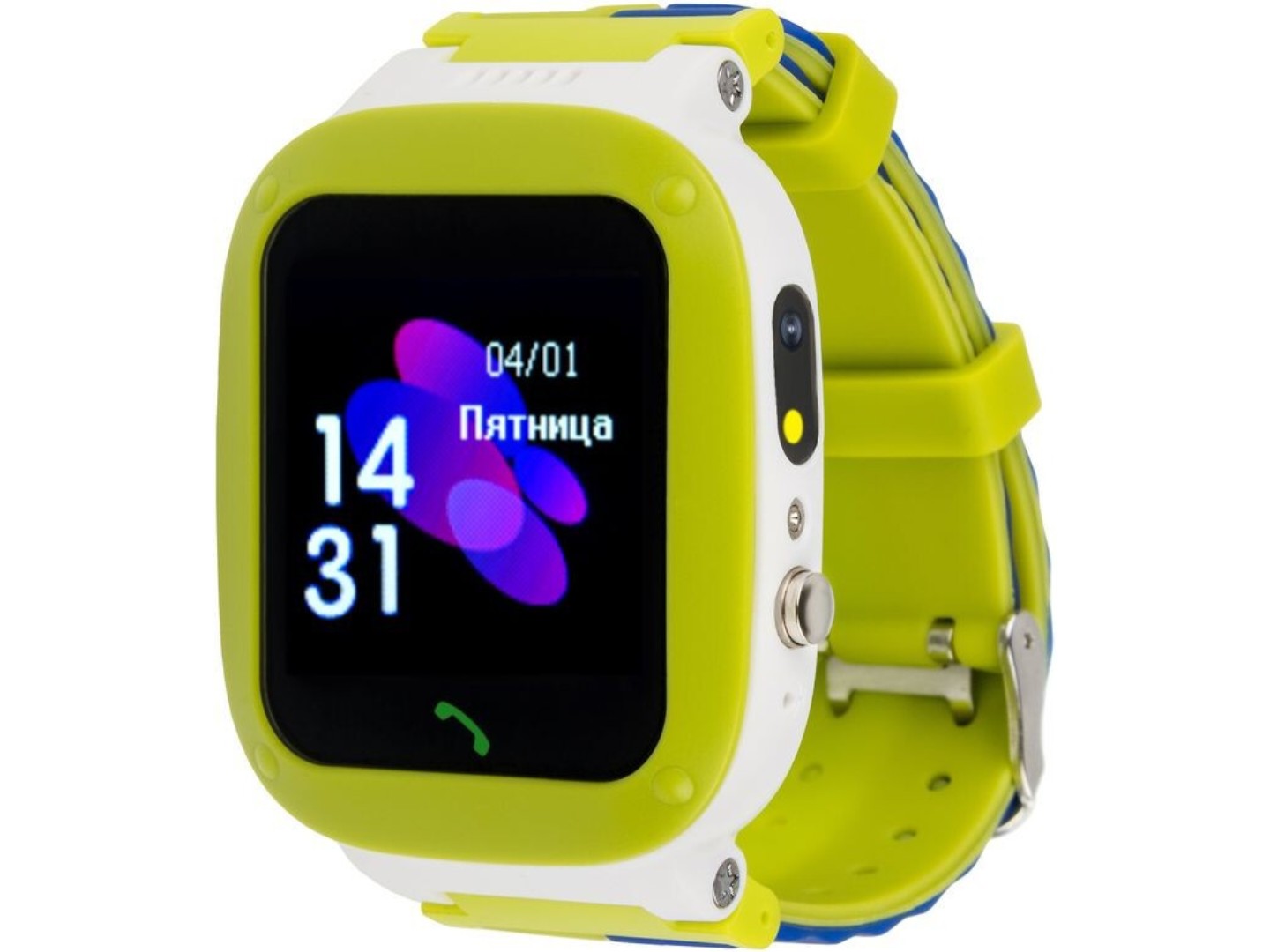 Дитячий годинник AmiGo GO004 Splashproof Camera+LED Green