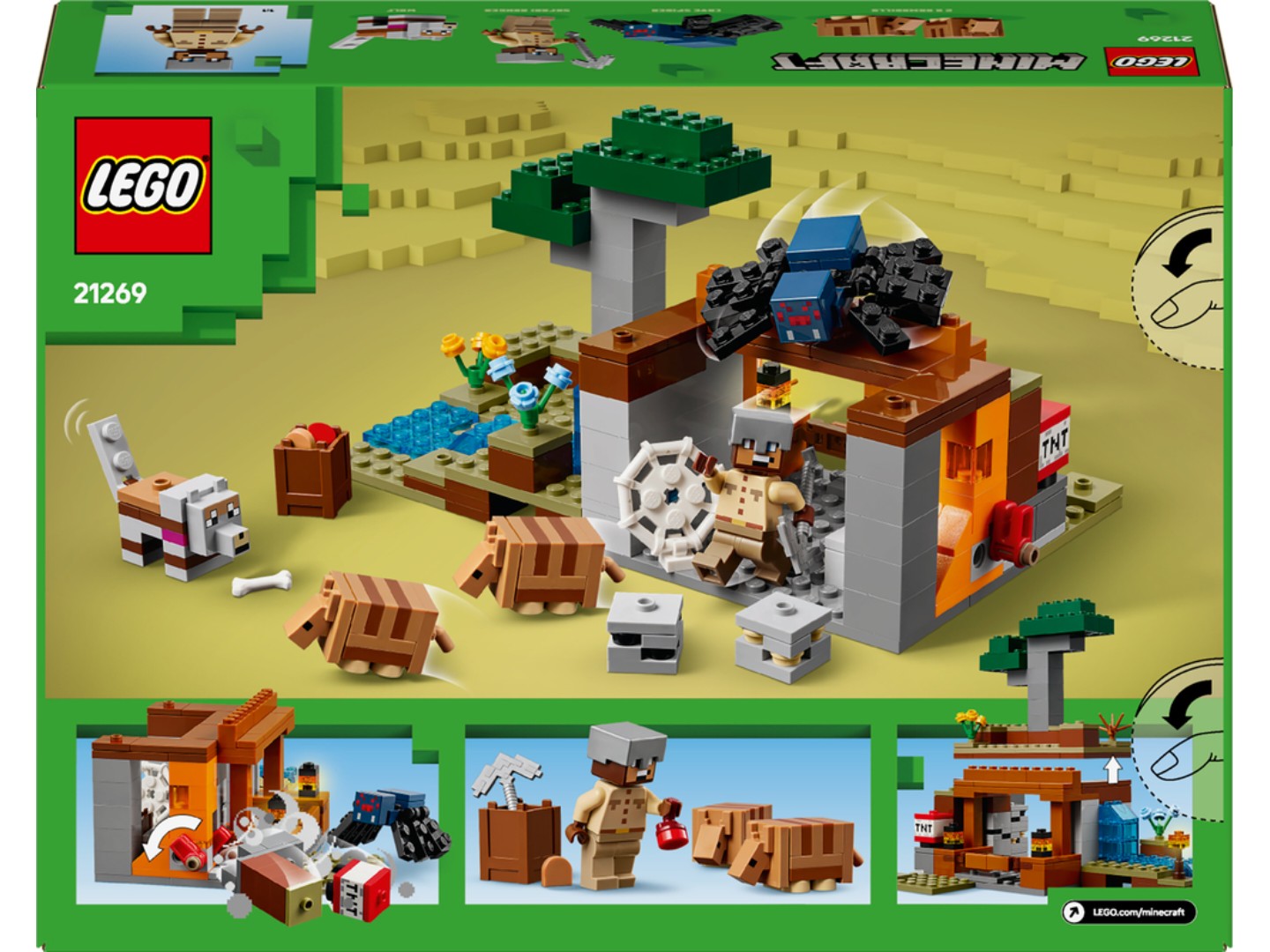 Конструктор LEGO Minecraft Шахтна експедиція «Броненосець» (21269) — фото 2