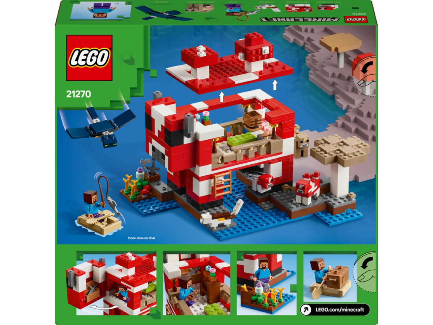 Конструктор LEGO Minecraft Грибний будинок (21270) — фото 2