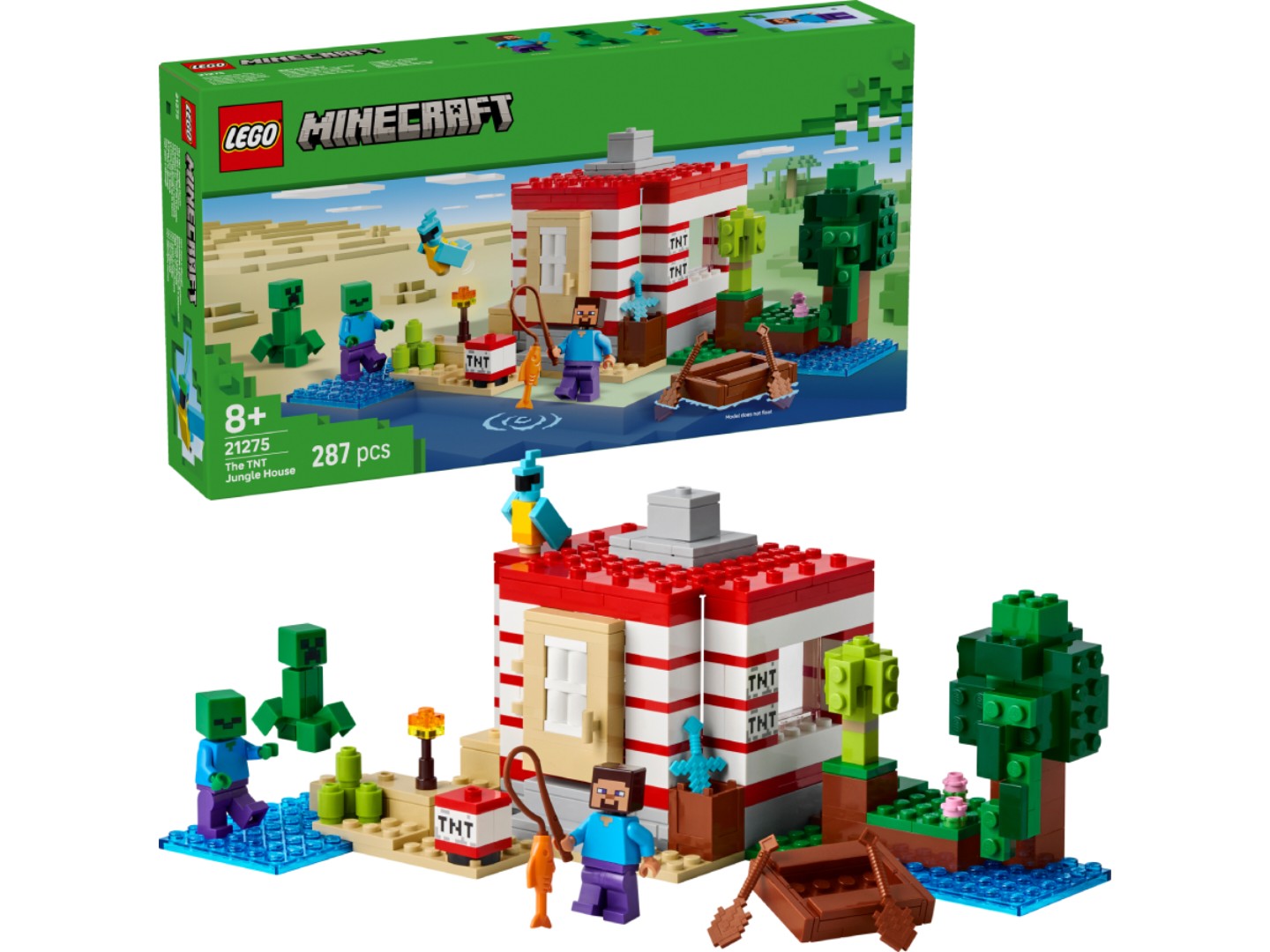 Конструктор LEGO Minecraft Будинок з вибухівки в джунглях (21275) — фото 1