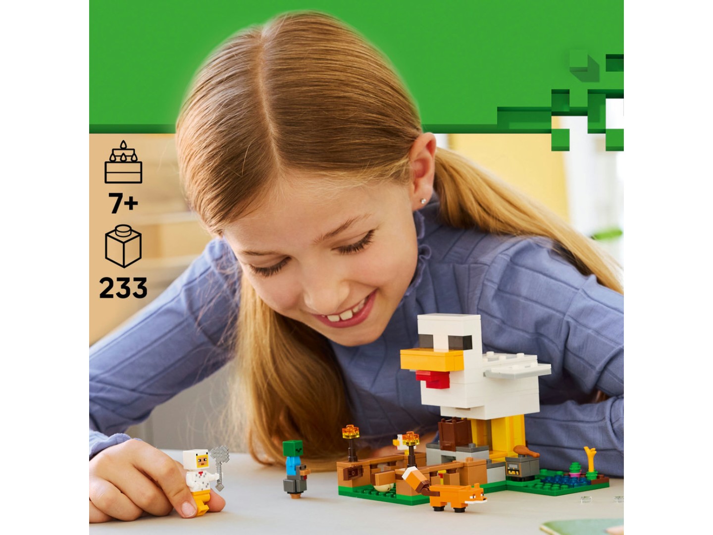 Конструктор LEGO Minecraft Куряча ферма (21585) — фото 4