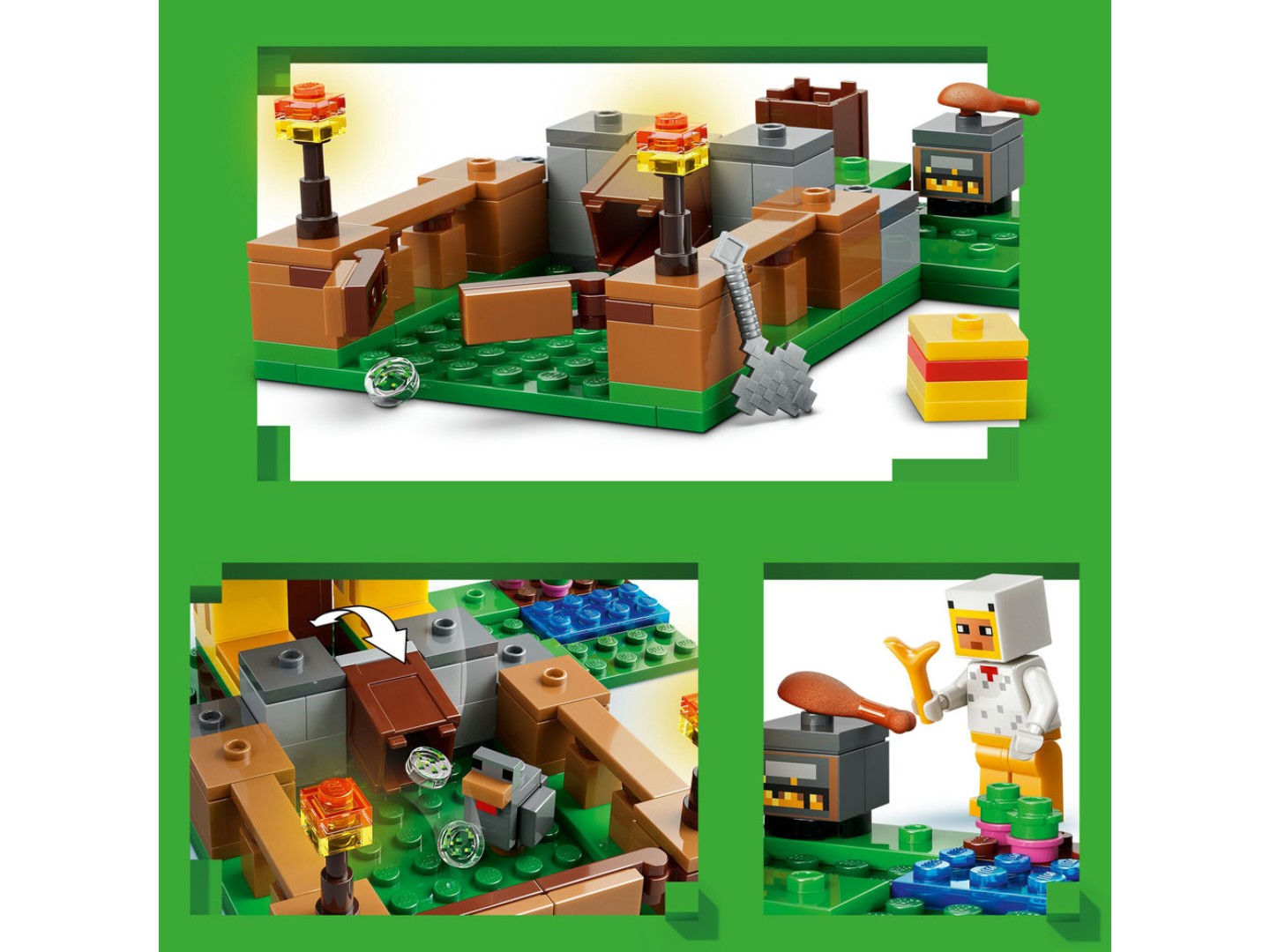 Конструктор LEGO Minecraft Куряча ферма (21585) — фото 5